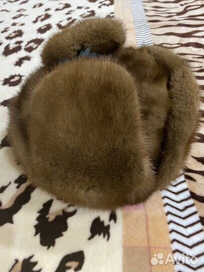 Шапка ушанка мужская, норковая