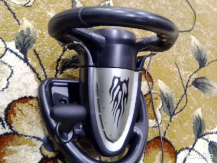 Игровой руль с педалями и коробкой передач