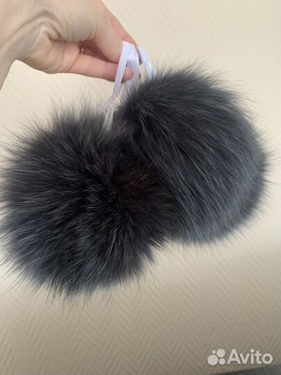 Помпоны из натурального меха