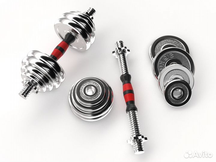 Набор гантелей unixfit в кейсе 30kg