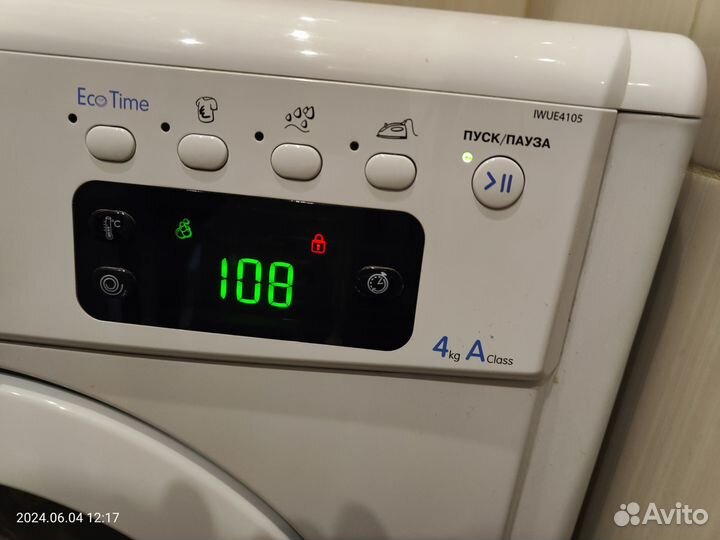 Стиральная машина indesit iwue 4105 на 4 кг