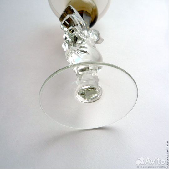 Винтажный подсвечник из хрустального стекла