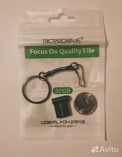 Флешка usb 32гб Mini USB 3.0