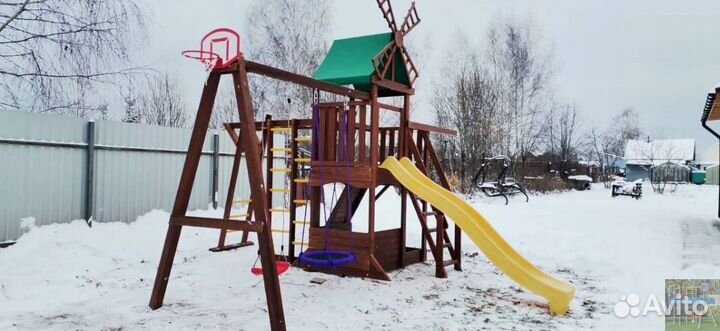 Горка всесезонная с игровой зоной