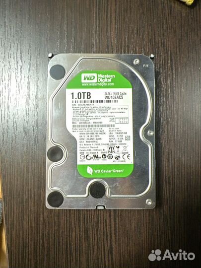 Жесткий диск western digital 1 tb - wd10ears