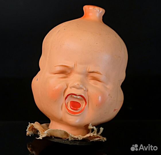 Антикварная головка Трехликой куклы, 19 век