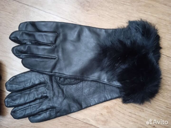 Перчатки кожаные