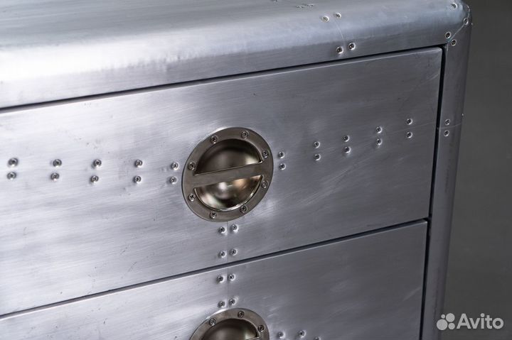 Прикроватная тумба Aviator Cipher Aluminum Finish