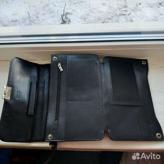 Сумка мужская барсетка натуральная кожа