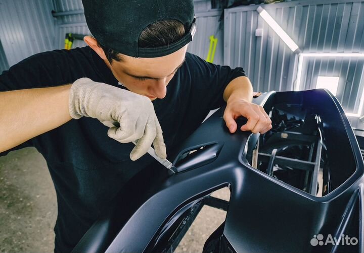 Оклейка автомобиля винил пленкой/антихром