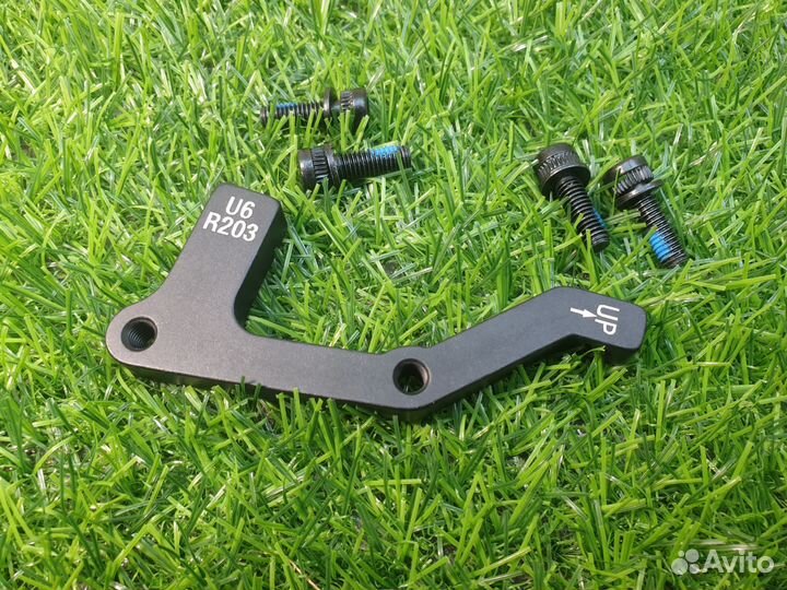 Адаптер тормоза заднего 203мм с болтами