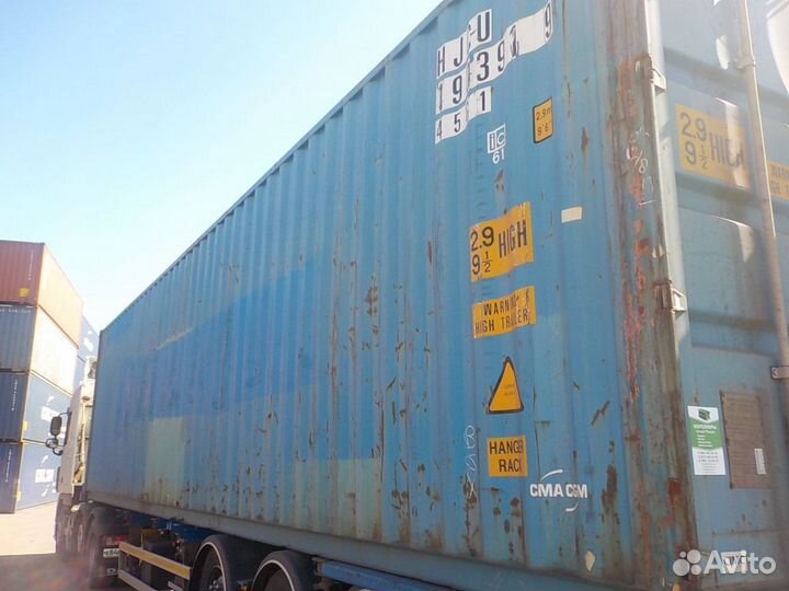 Контейнер 40 футов высокий б/у hjcu1903919