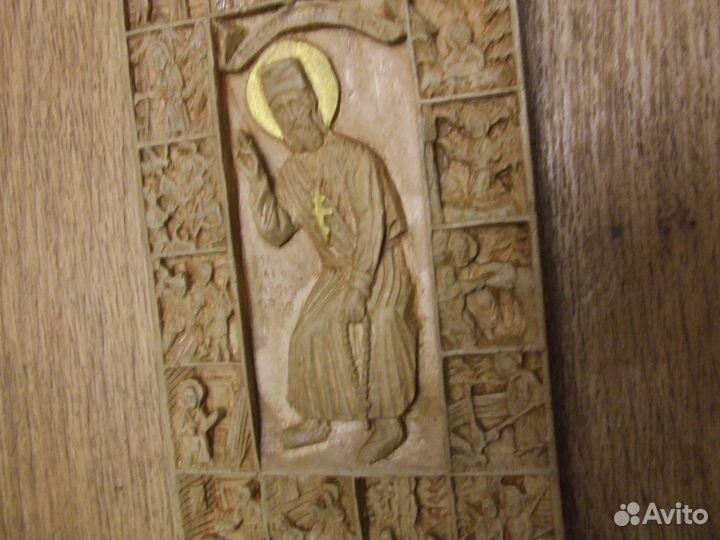 Икона Святой Преподобный Серафим Саровский с житие