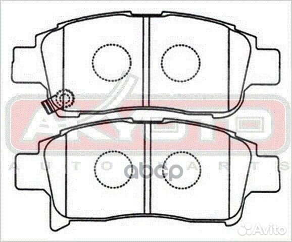 Колодки тормозные дисковые передние AKD-1211 AK