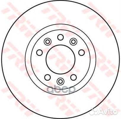 Диск тормозной передний peugeot 407, 508, 607 D