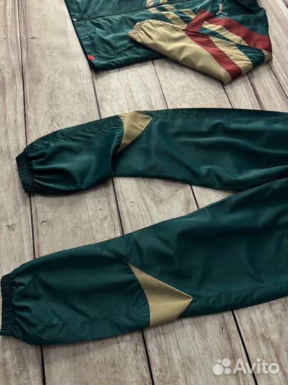 Спортивный костюм Puma винтажный в стиле ретро зеленый