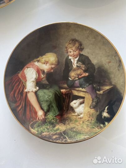 Настенная тарелка. Триптих. Германия