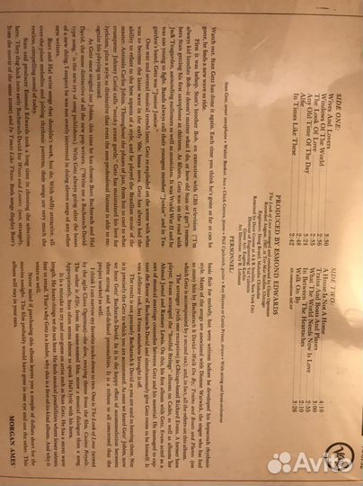 Виниловая пластинка stan getz and bacharach