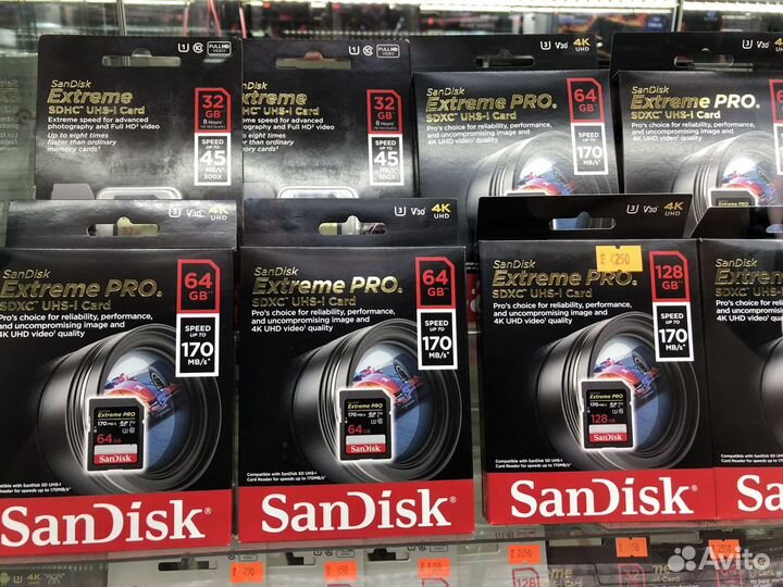 Карта памяти SD microSD Compact Flash новые