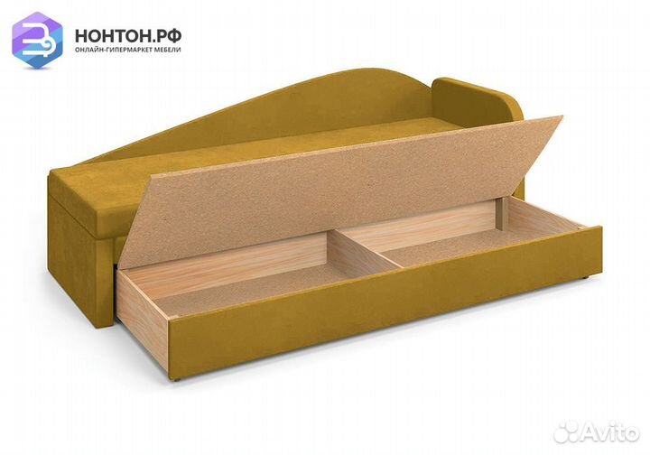 Диван еврософа Верди правый желтый