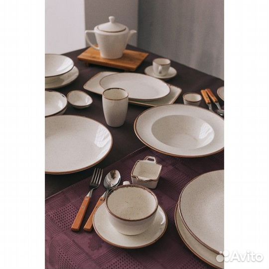 Тарелка для пиццы Beige, d32 см, цвет бежевый