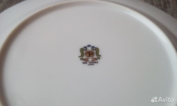 Тарелки шишки сосновая ветка Япония Польша Дулево