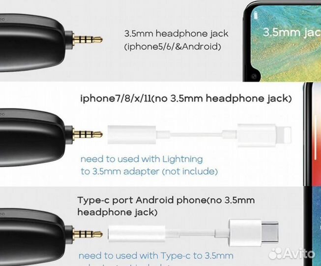 Качественный UHF радиомикрофон петличка 50 метров