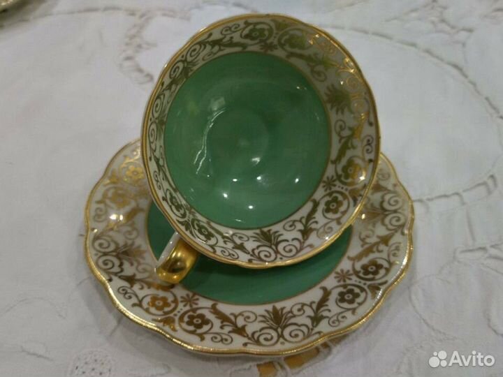 Антиквариат кофейная пара Königl. pr.Tettau