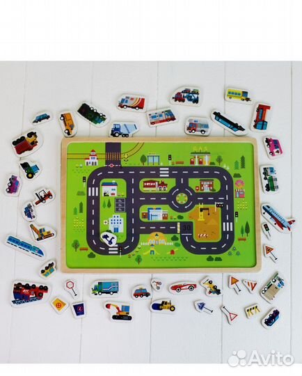 Конструктор магнитный «Городское движение»