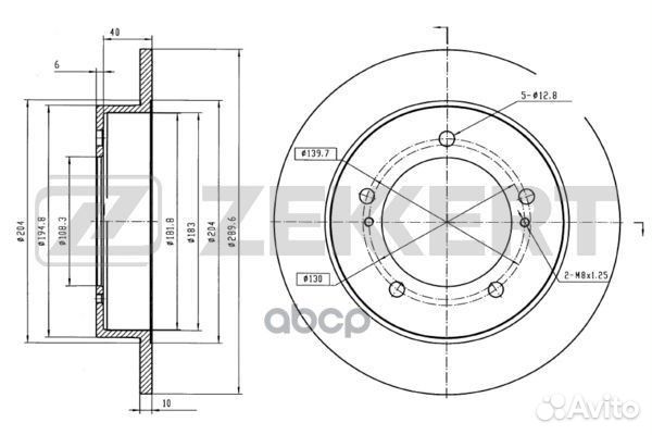 Диск торм. перед. Suzuki Jimny (SN) 98- bs-5592