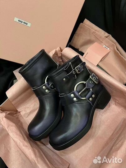 Полусапоги miu miu