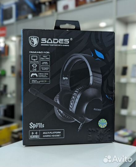 Наушники с микрофоном sades Spirits SA-721