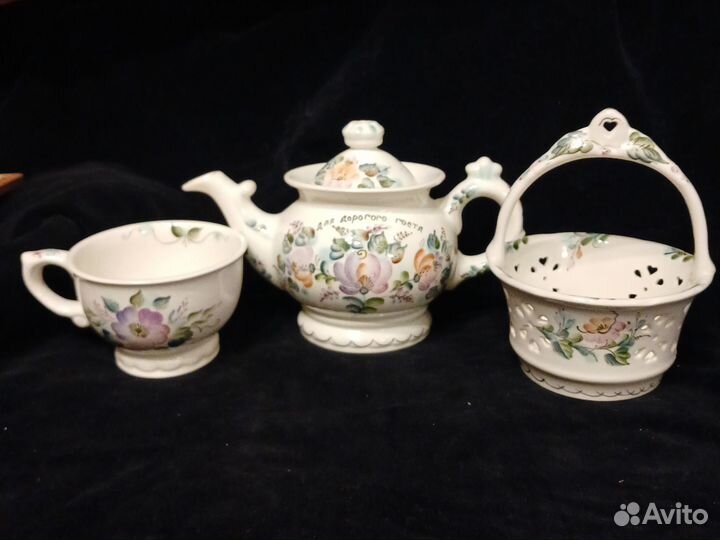 Семикаракорская керамика чайник конфетница чашка