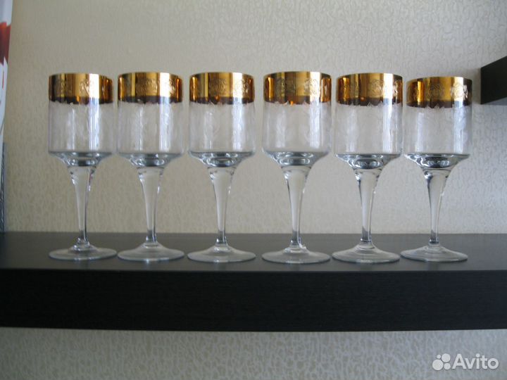 Фужеры для вина Bohemia Чехословакия