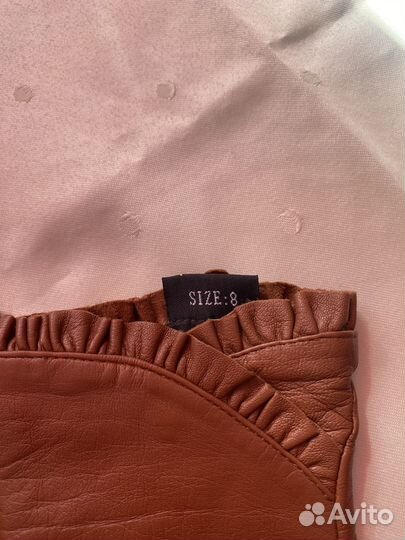 Перчатки кожаные женские