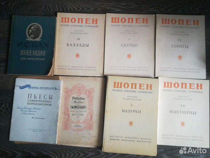 Ноты ф-но список