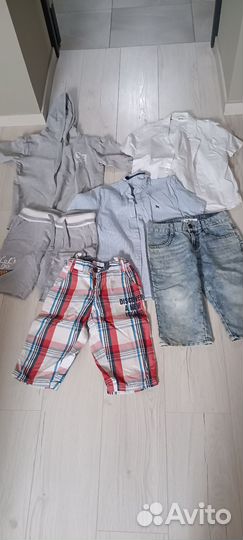 Вещи летние для мальчика пакетом 134-140