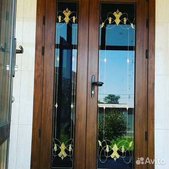 Пластиковая дверь 120х210 101