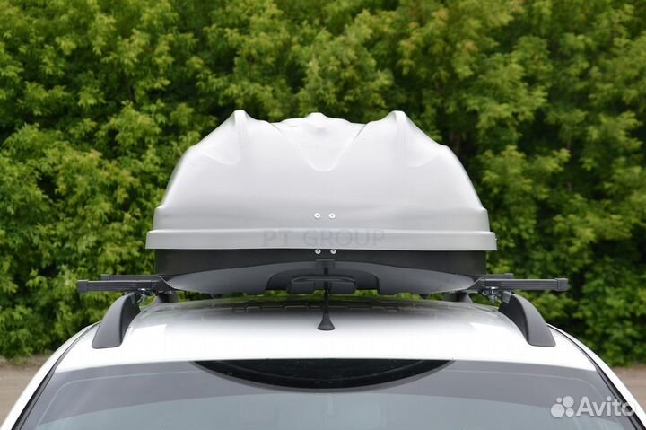 Бокс на крышу PT Group Turino 1 Серый (410 л)