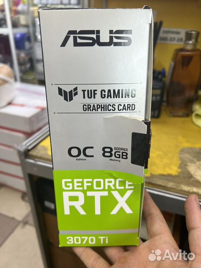 Видеокарта Asus tuf gaming geforce RTX 3070Ti 8gb