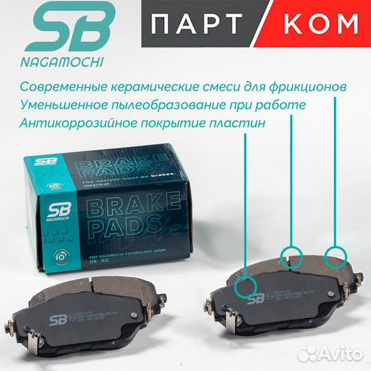 Колодки тормозные дисковые SB nagamochi 1356430693