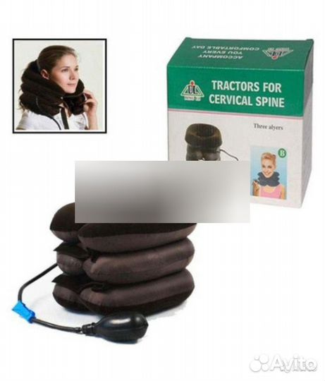 Шейная ортопедическая подушка-массажер для шеи