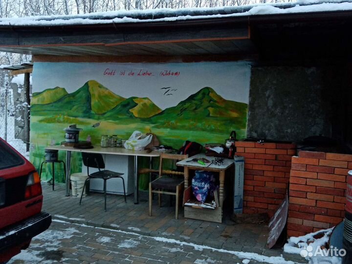 Роспись стен, фасадов, портреты, фальш окно