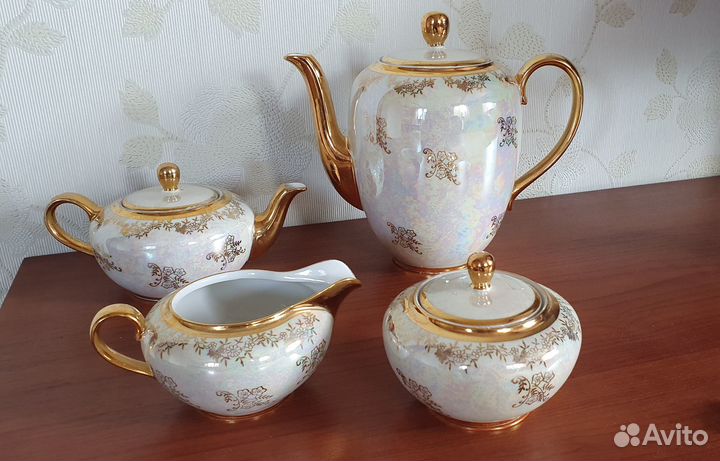 Чайный набор из 4 предметов из ГДР