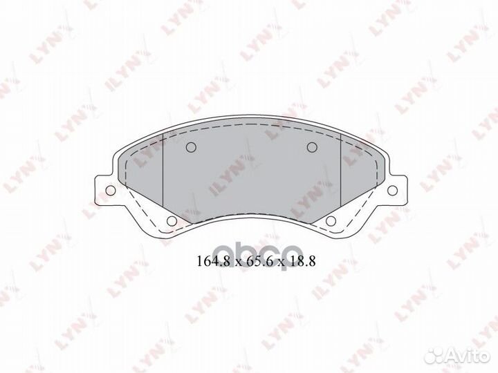 Колодки тормозные передние BD3034 lynxauto