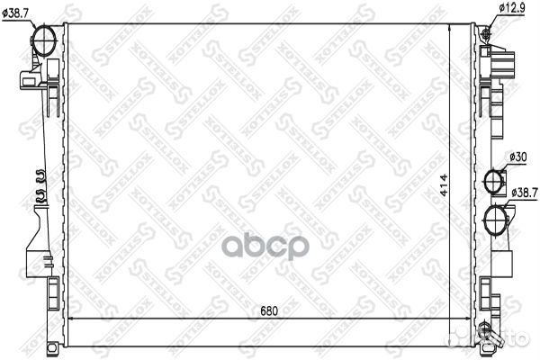 10-25401-SX радиатор системы охлаждения MB W63