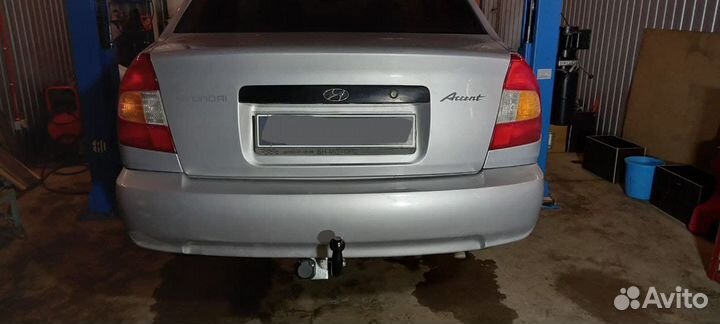 Фаркоп (тсу) на Hyundai Accent тагаз седан