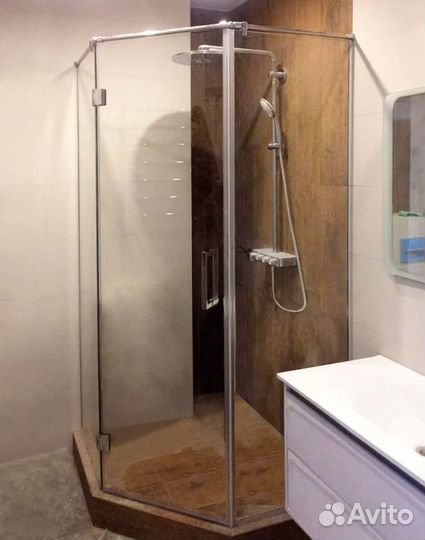 Стеклянные перегородки в ванную