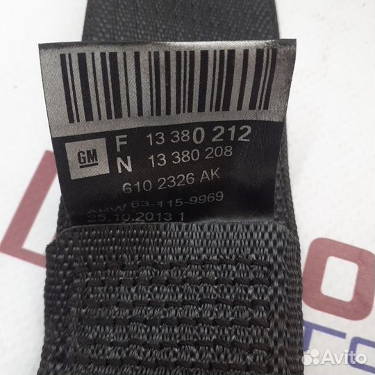 Ремень безопасности задний левый правый chevrolet