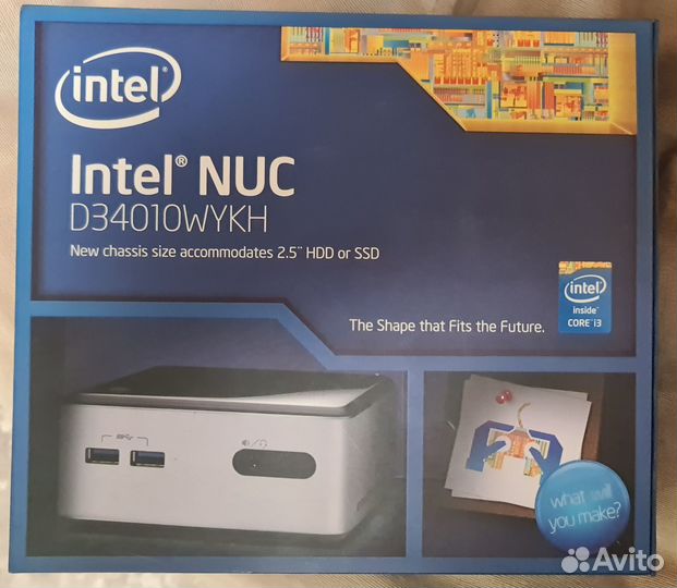 Мини пк Intel NUC D34010wykh2 i3/8/250